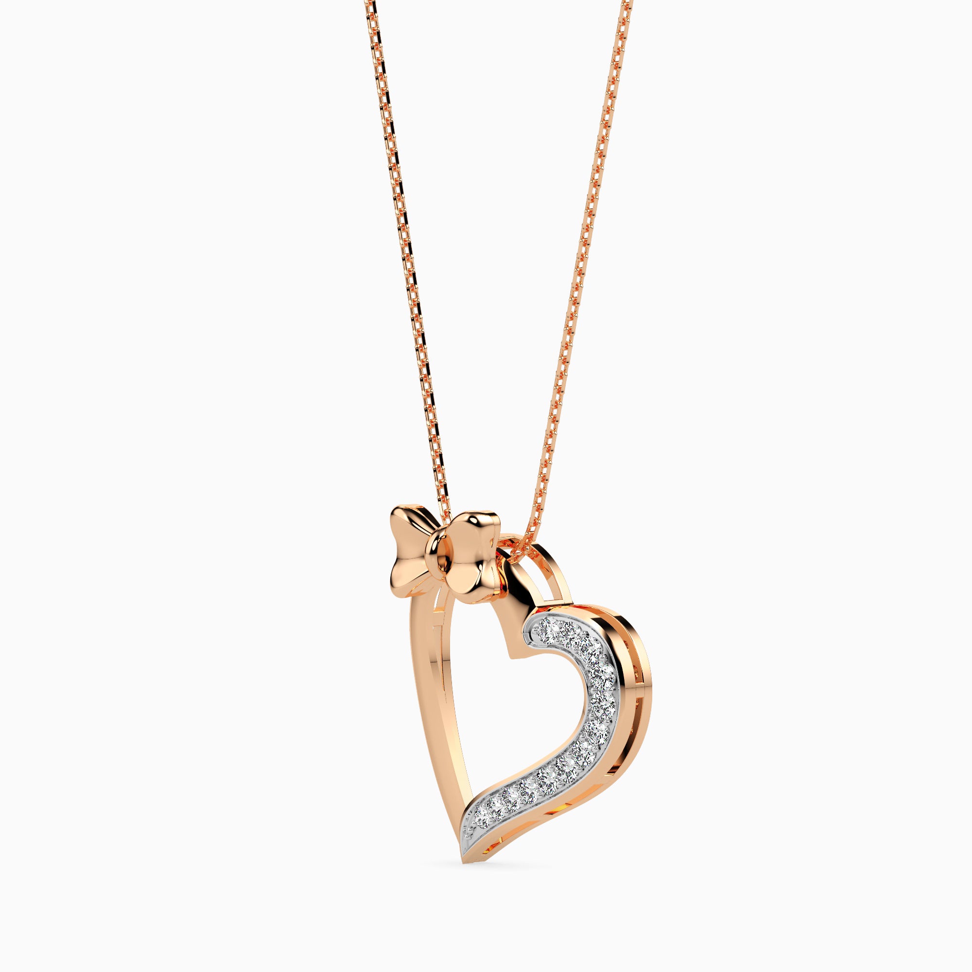 Gratify Round unique lab grown diamond pendant design Fiona Diamonds