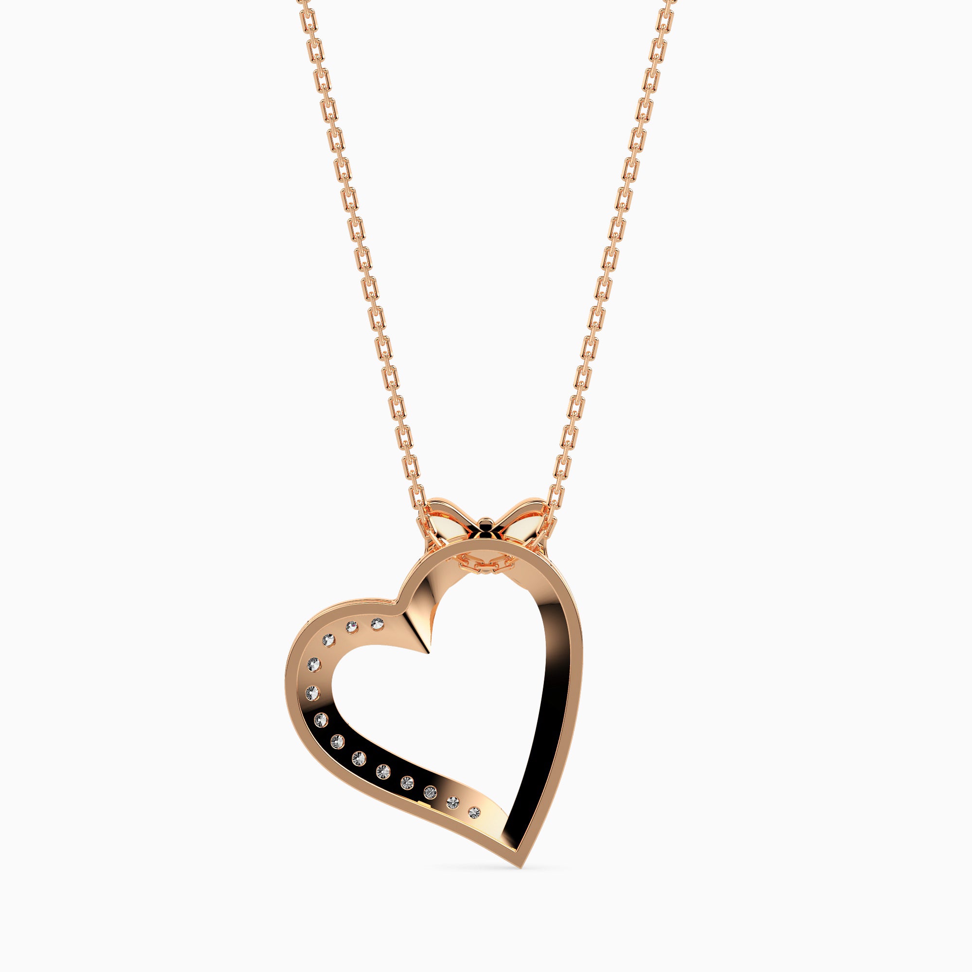 Gratify Round unique lab grown diamond pendant design Fiona Diamonds