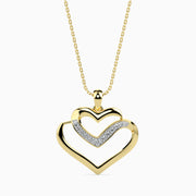 Interlude Round unique lab grown diamond pendant design Fiona Diamonds