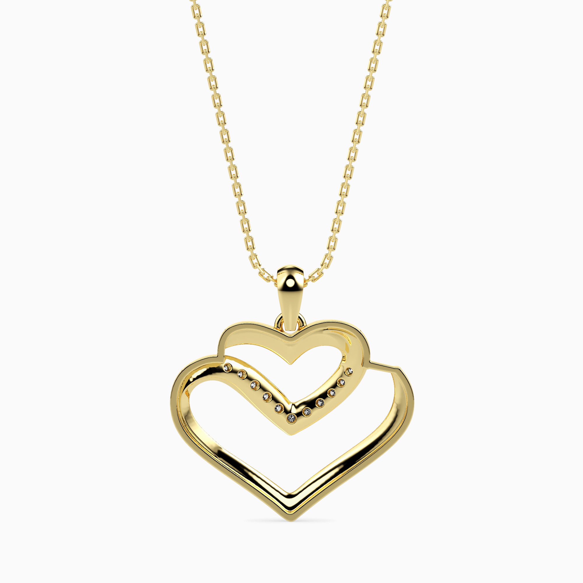 Interlude Round unique lab grown diamond pendant design Fiona Diamonds