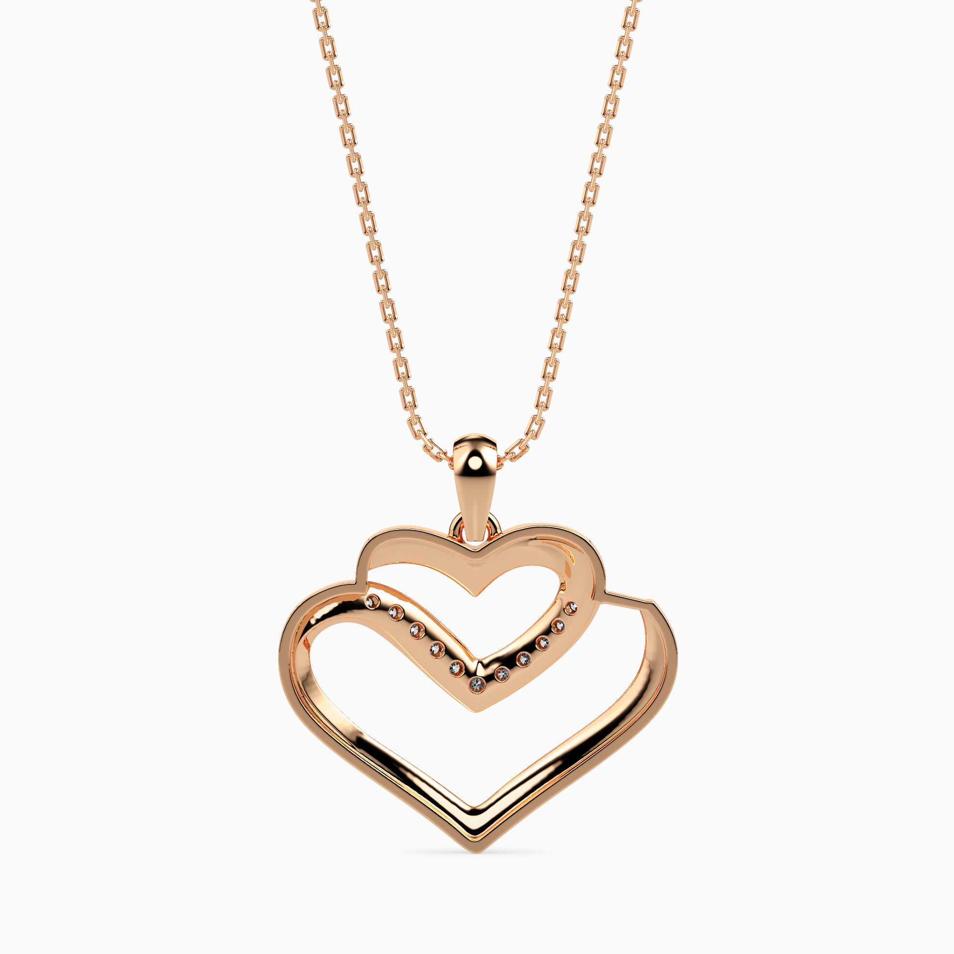 Interlude Round unique lab grown diamond pendant design Fiona Diamonds