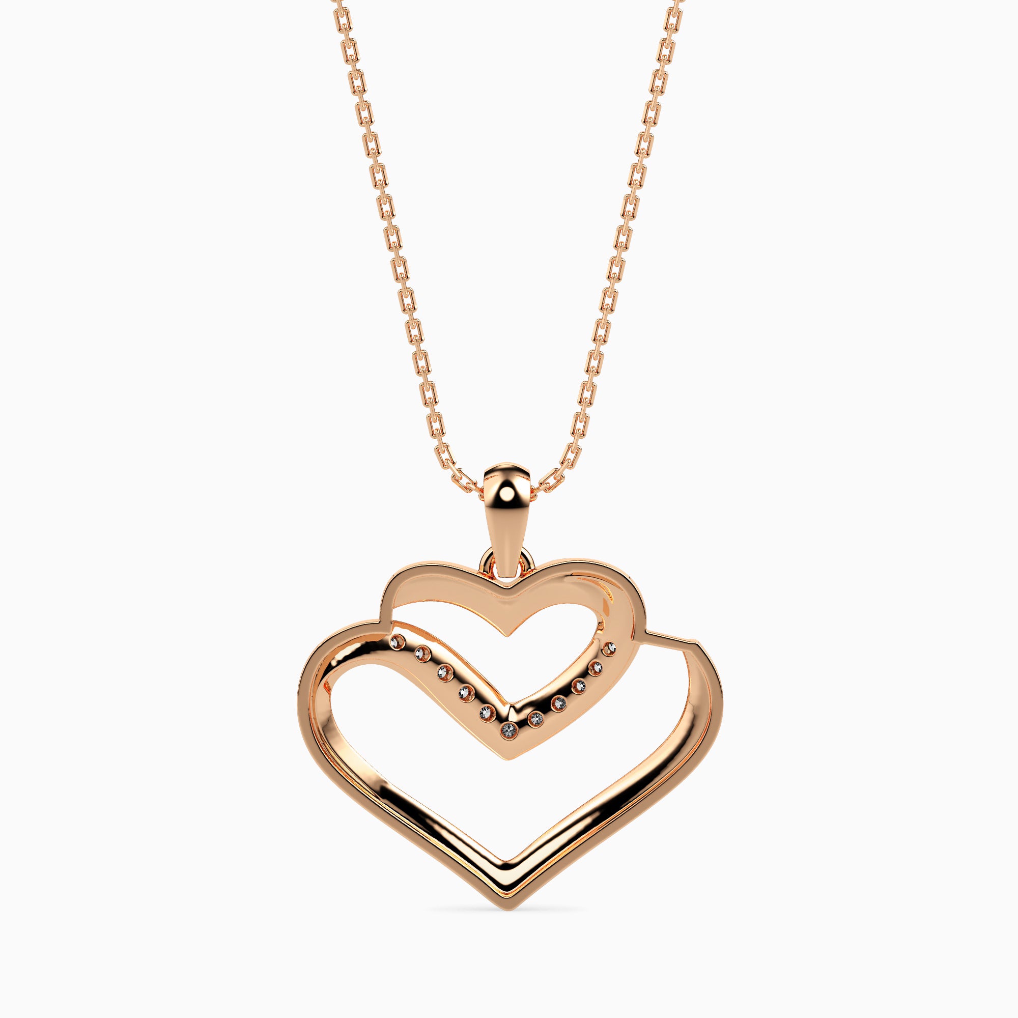 Interlude Round unique lab grown diamond pendant design Fiona Diamonds