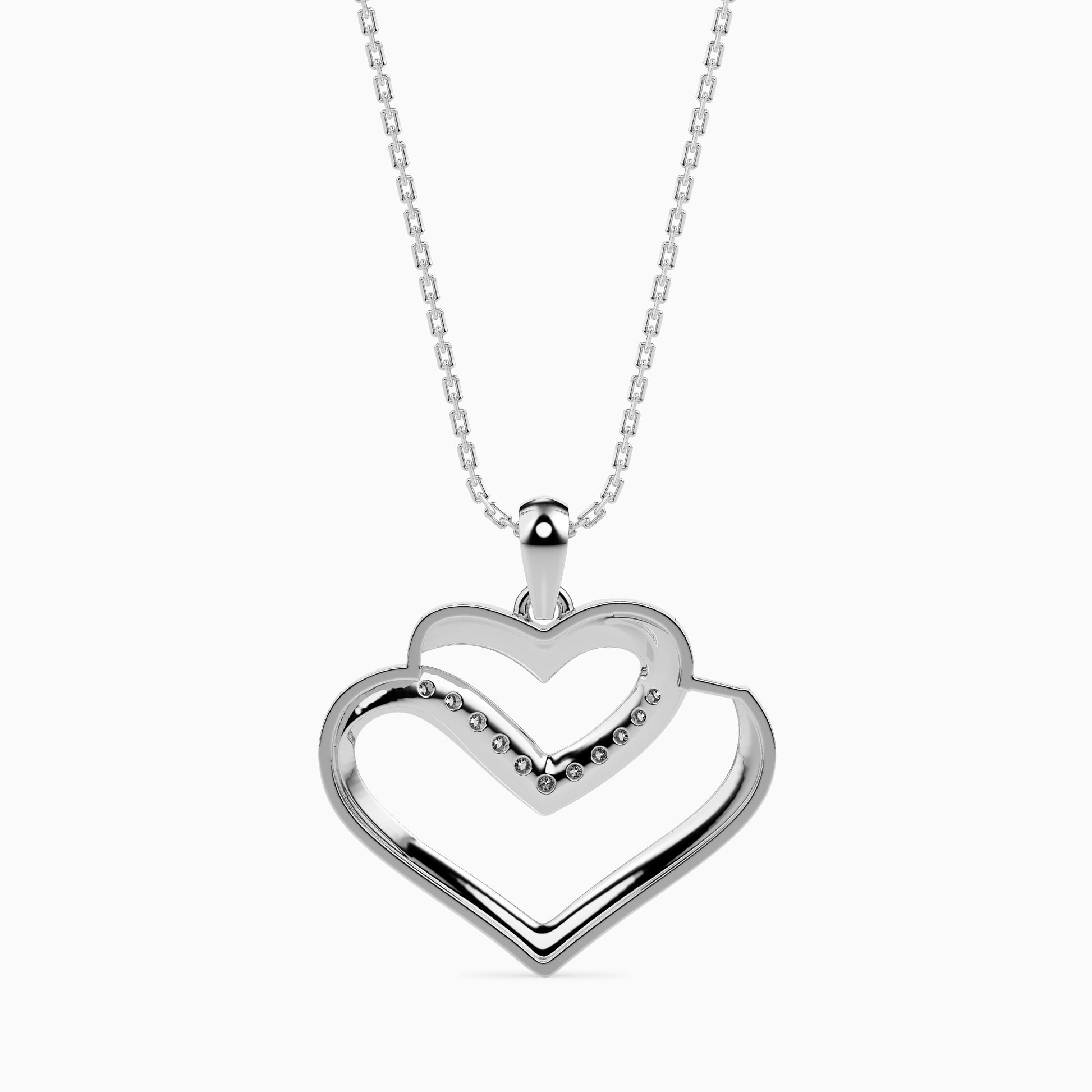 Interlude Round unique lab grown diamond pendant design Fiona Diamonds