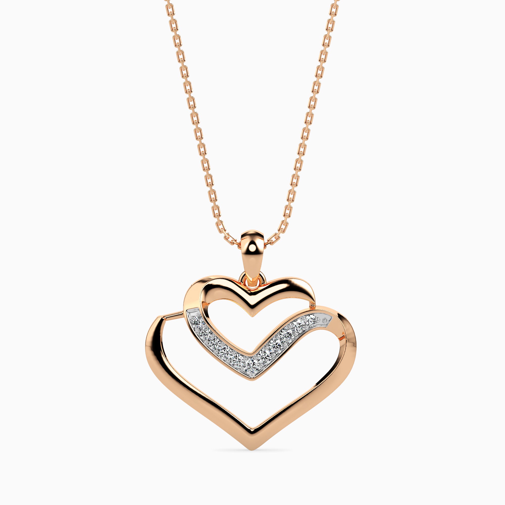 Interlude Round unique lab grown diamond pendant design Fiona Diamonds