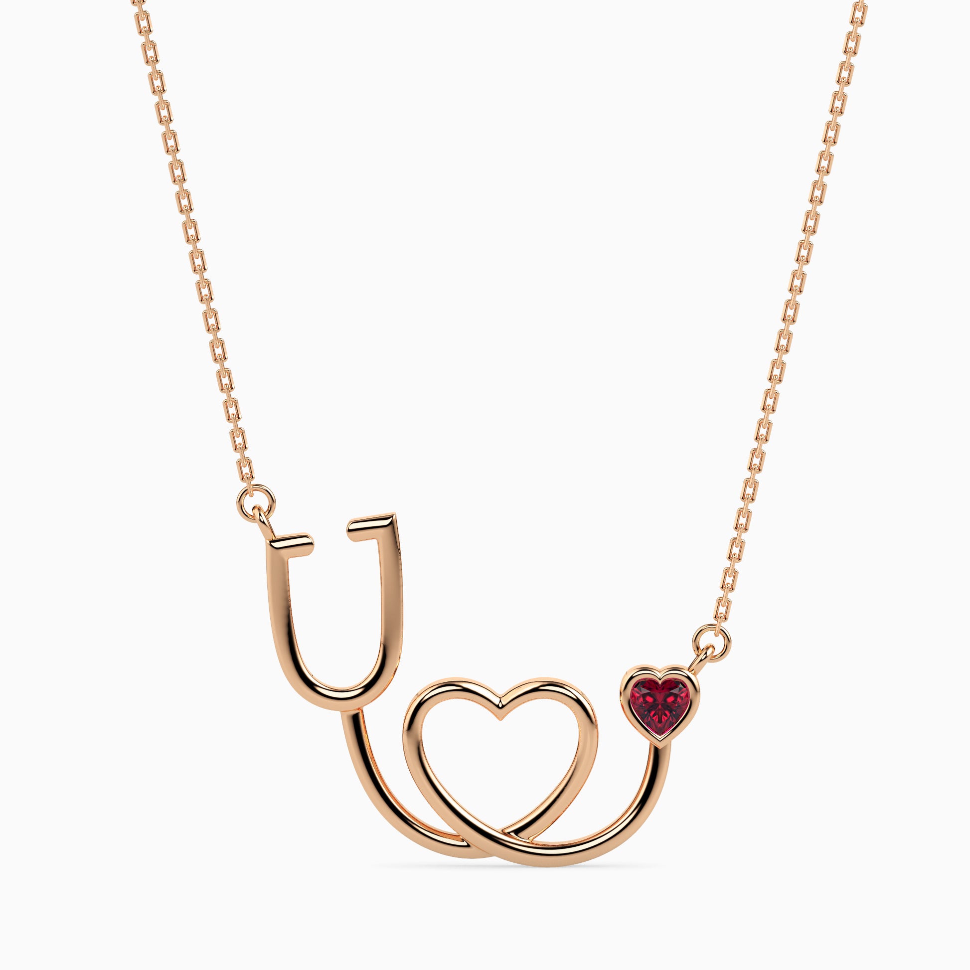 Struck Heart unique lab grown diamond pendant design Fiona Diamonds