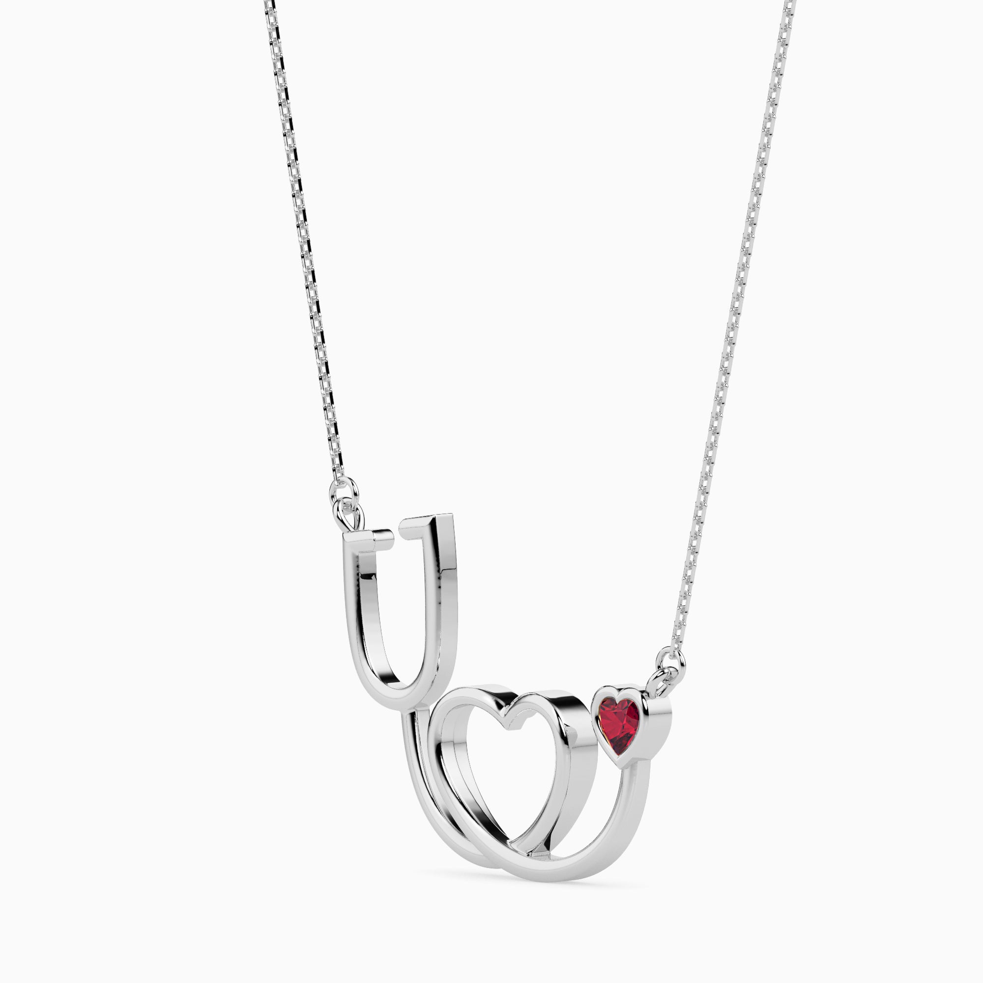 Struck Heart unique lab grown diamond pendant design Fiona Diamonds