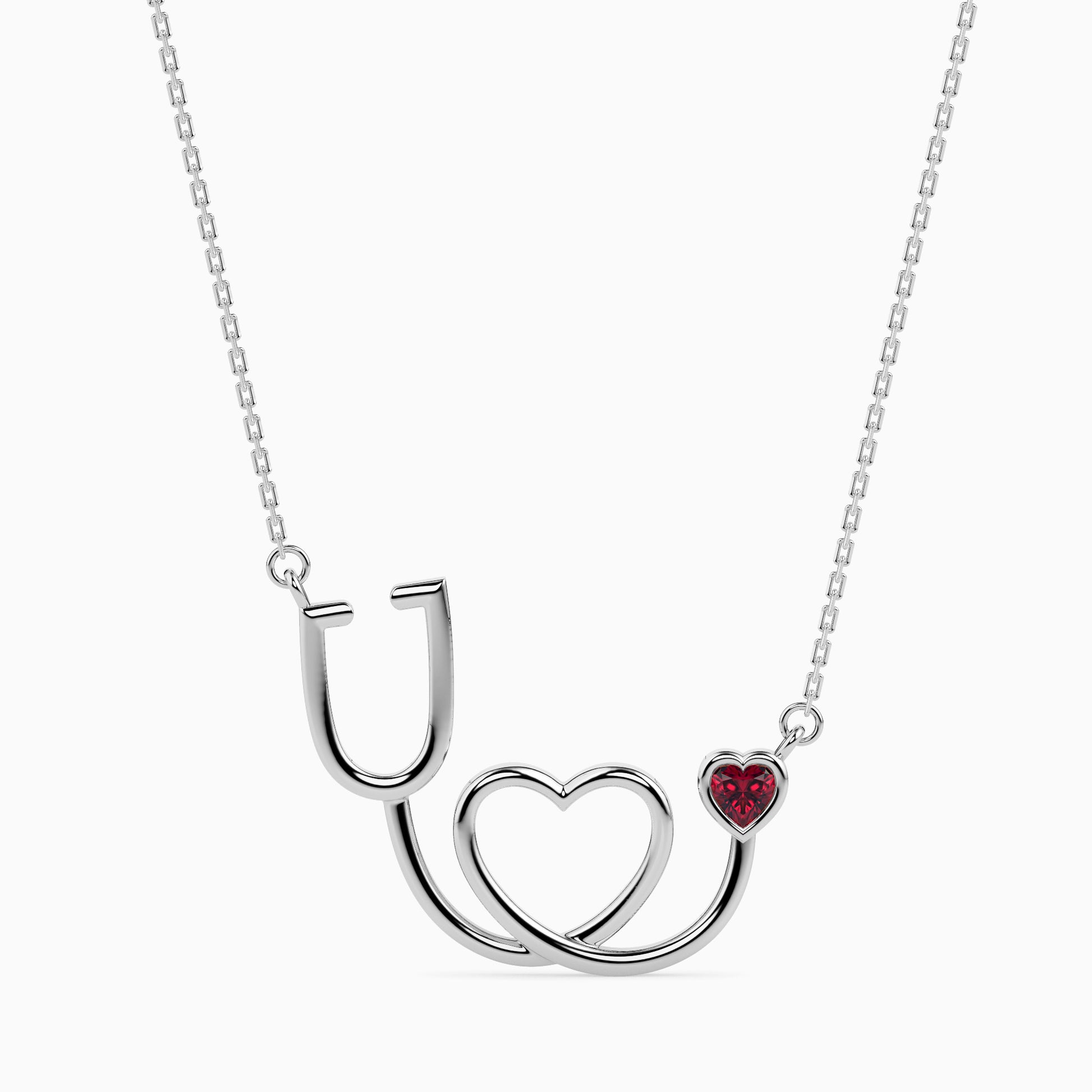 Struck Heart unique lab grown diamond pendant design Fiona Diamonds