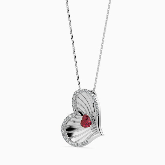Load image into Gallery viewer, Lovefab Heart unique lab grown diamond pendant design Fiona Diamonds
