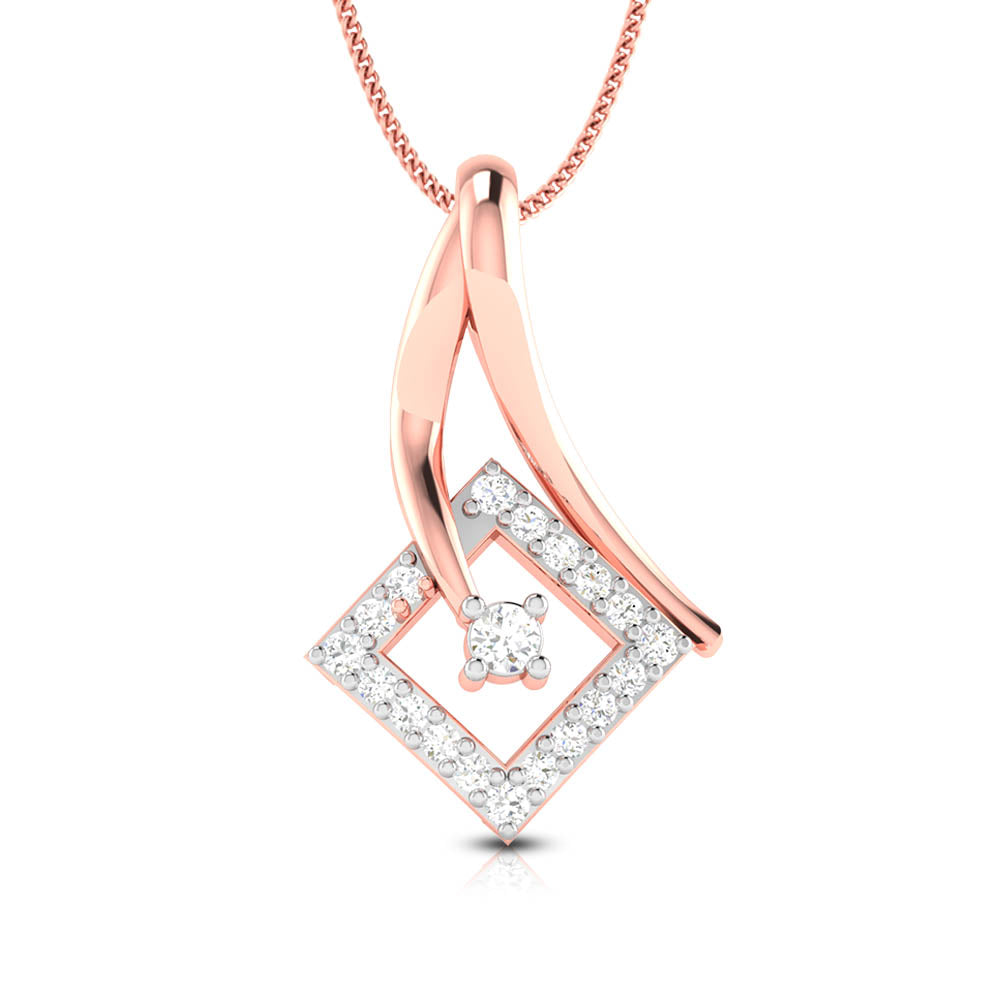 Held lab grown diamond pendant design for women Fiona Diamonds