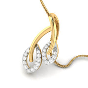 Downleaf lab grown diamond pendant design for women Fiona Diamonds