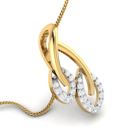 Load image into Gallery viewer, Downleaf lab grown diamond pendant design for women Fiona Diamonds
