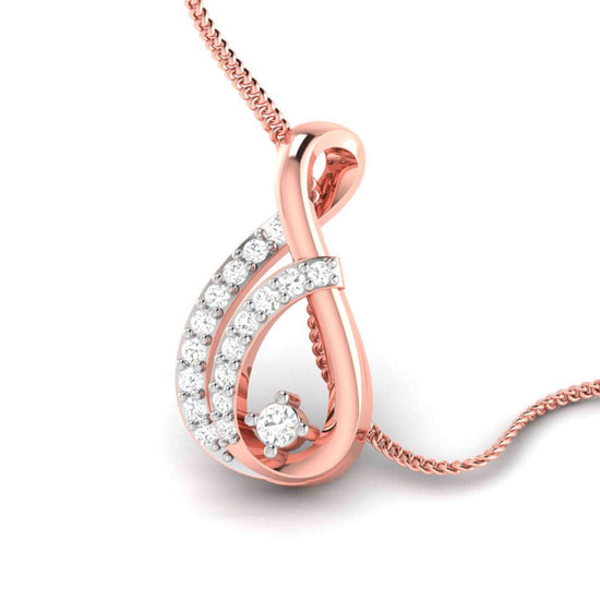 Cursivey lab grown diamond pendant design for women Fiona Diamonds