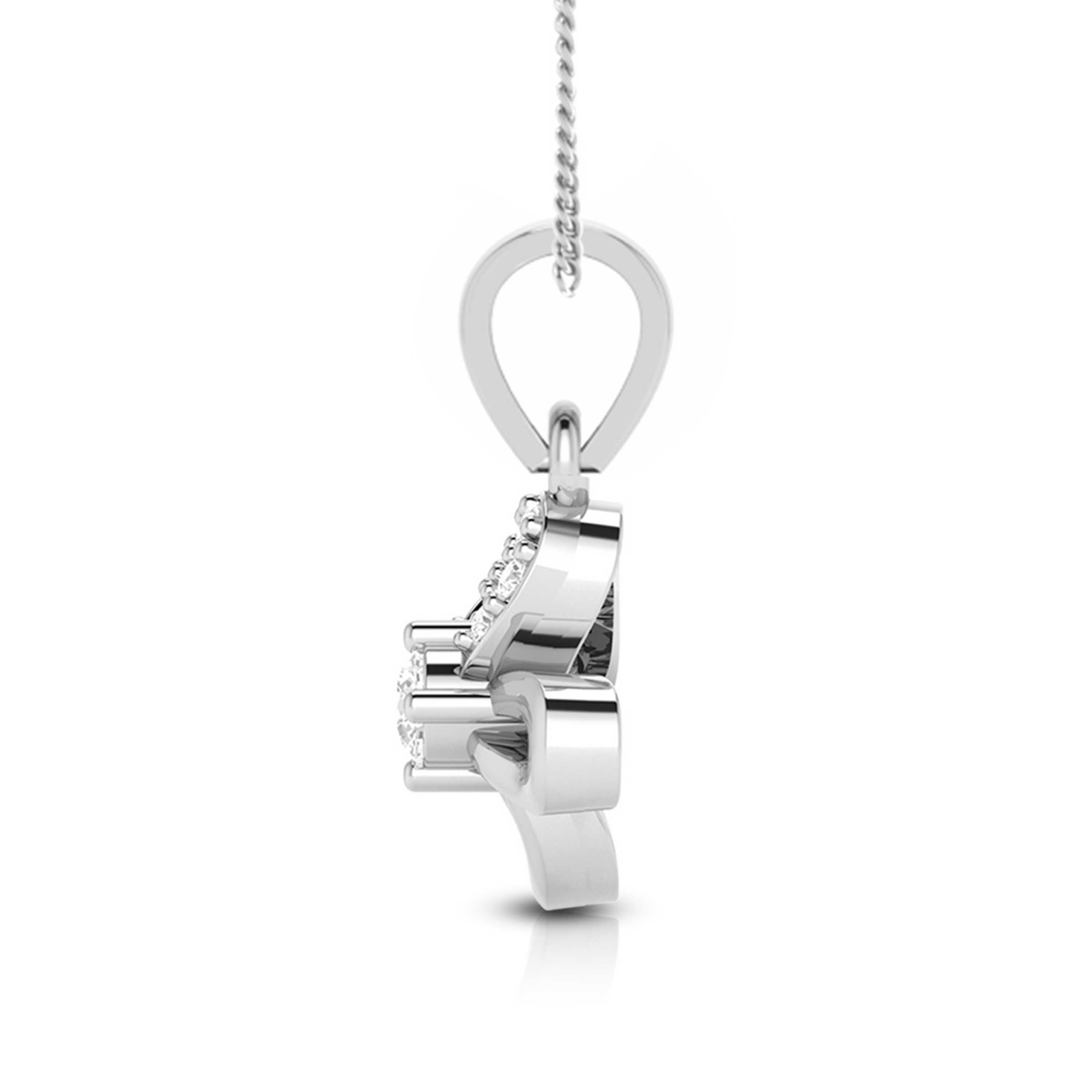Uneven lab grown diamond pendant designs for female Fiona Diamonds
