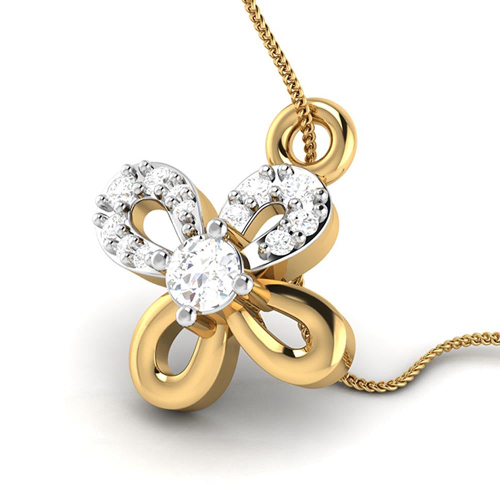 Uneven lab grown diamond pendant designs for female Fiona Diamonds