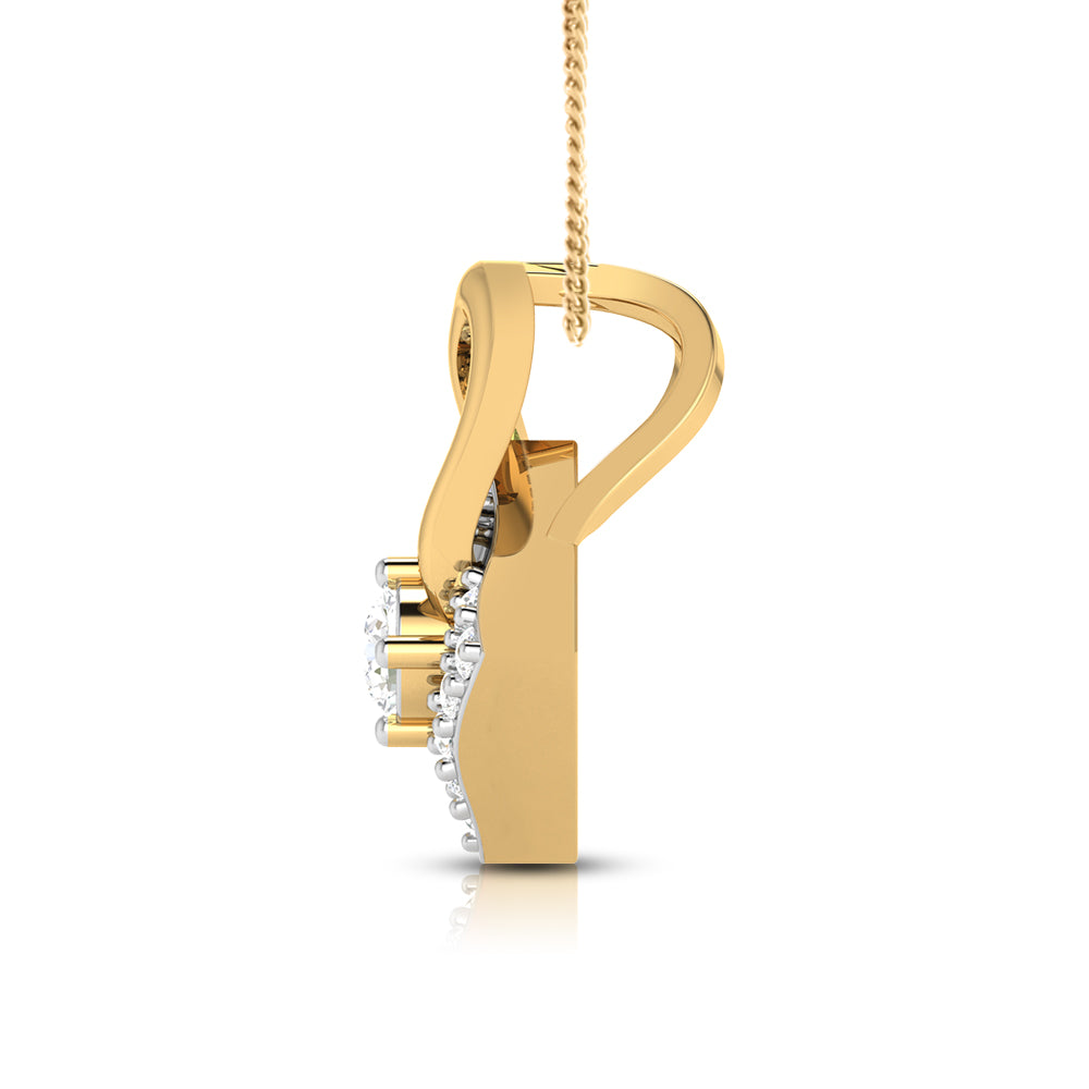 Interlocked lab grown diamond pendant designs for female Fiona Diamonds