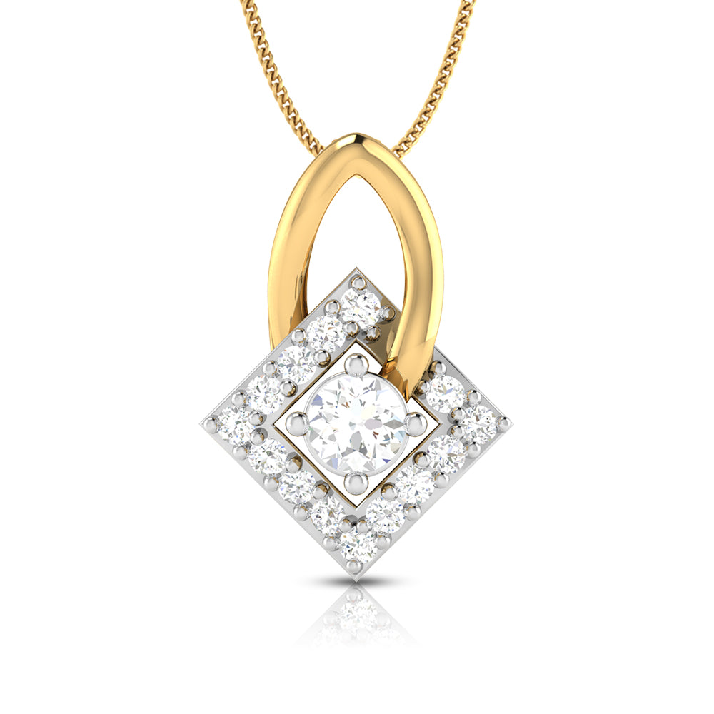 Interlocked lab grown diamond pendant designs for female Fiona Diamonds
