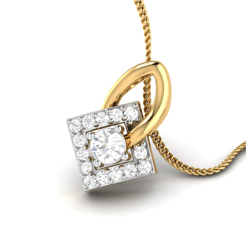 Interlocked lab grown diamond pendant designs for female Fiona Diamonds