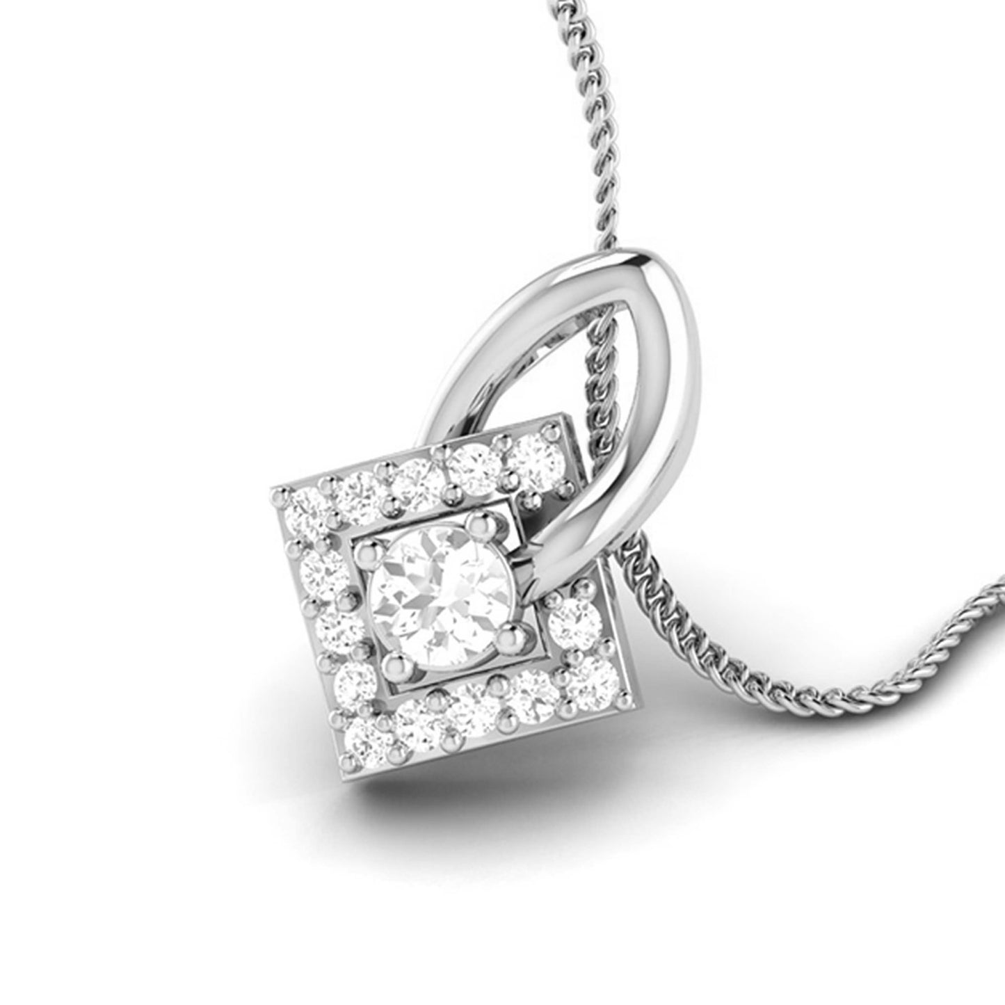 Load image into Gallery viewer, Interlocked lab grown diamond pendant designs for female Fiona Diamonds
