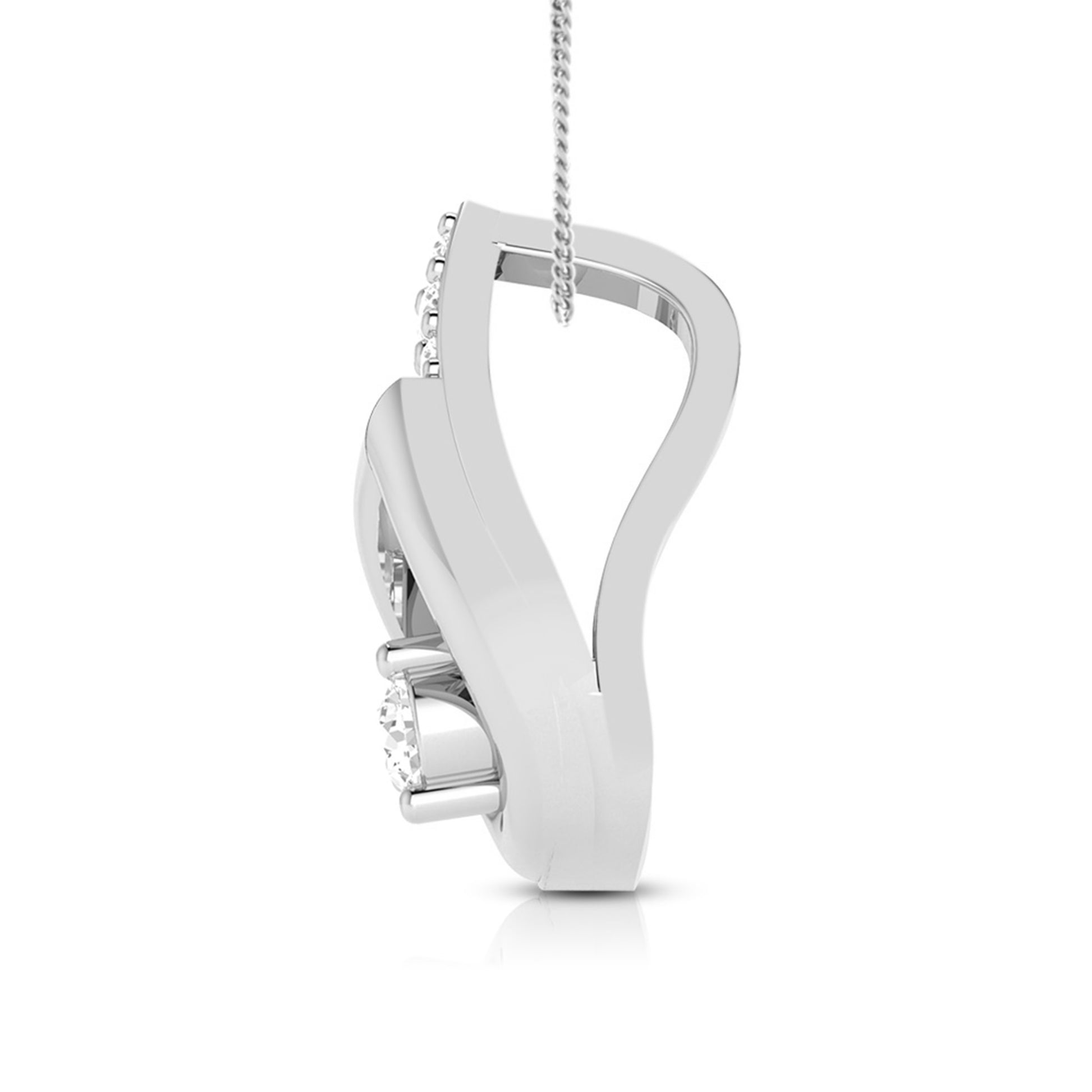 Husk lab grown diamond pendant designs for female Fiona Diamonds