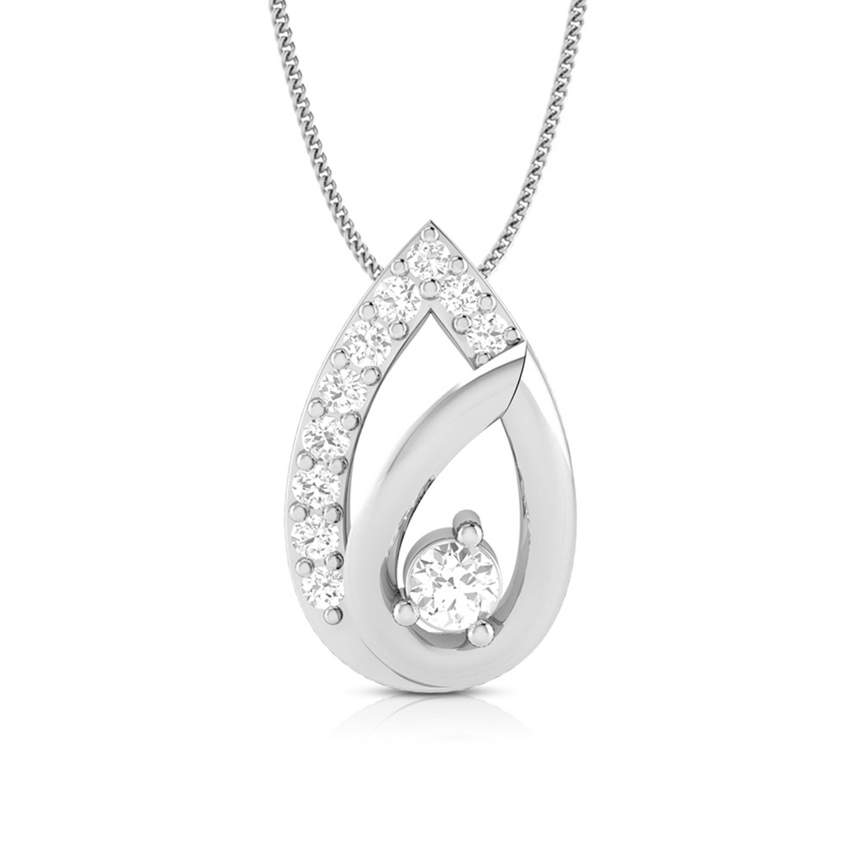 Husk lab grown diamond pendant designs for female Fiona Diamonds