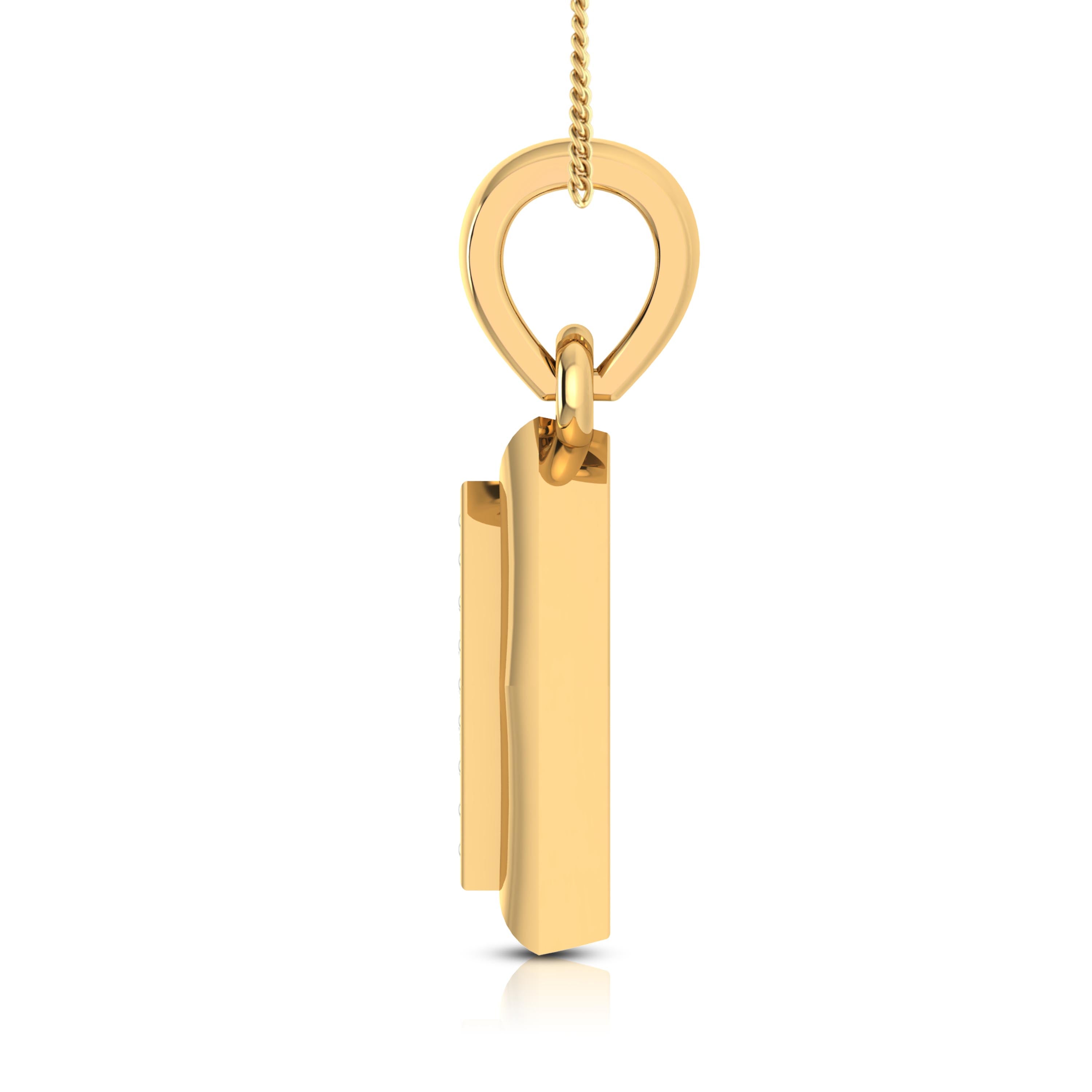 Cloister modern lab grown diamond pendant design Fiona Diamonds