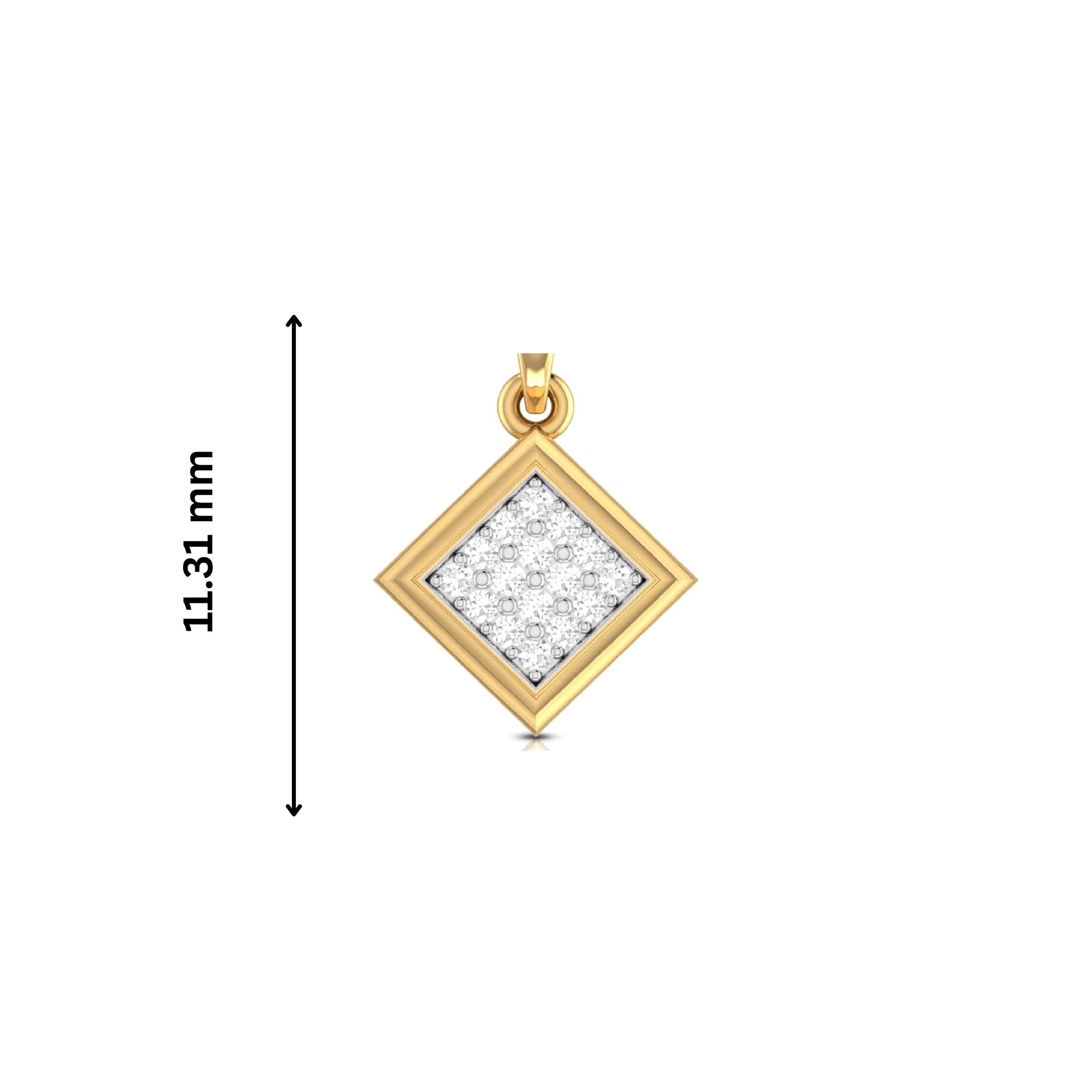 Cloister modern lab grown diamond pendant design Fiona Diamonds