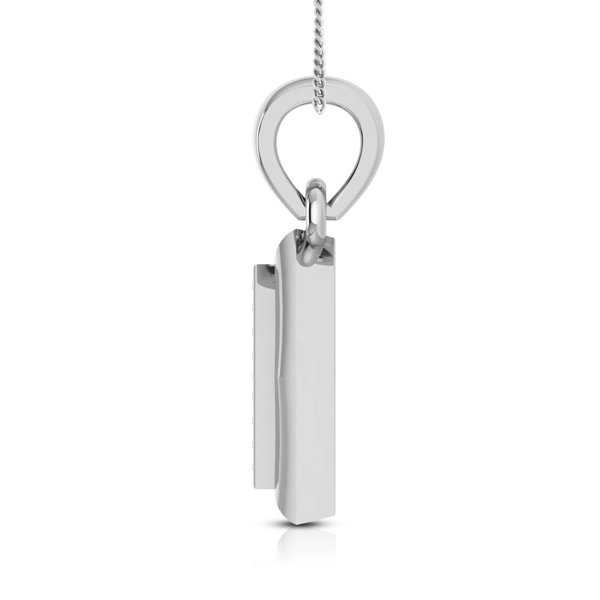 Cloister modern lab grown diamond pendant design Fiona Diamonds