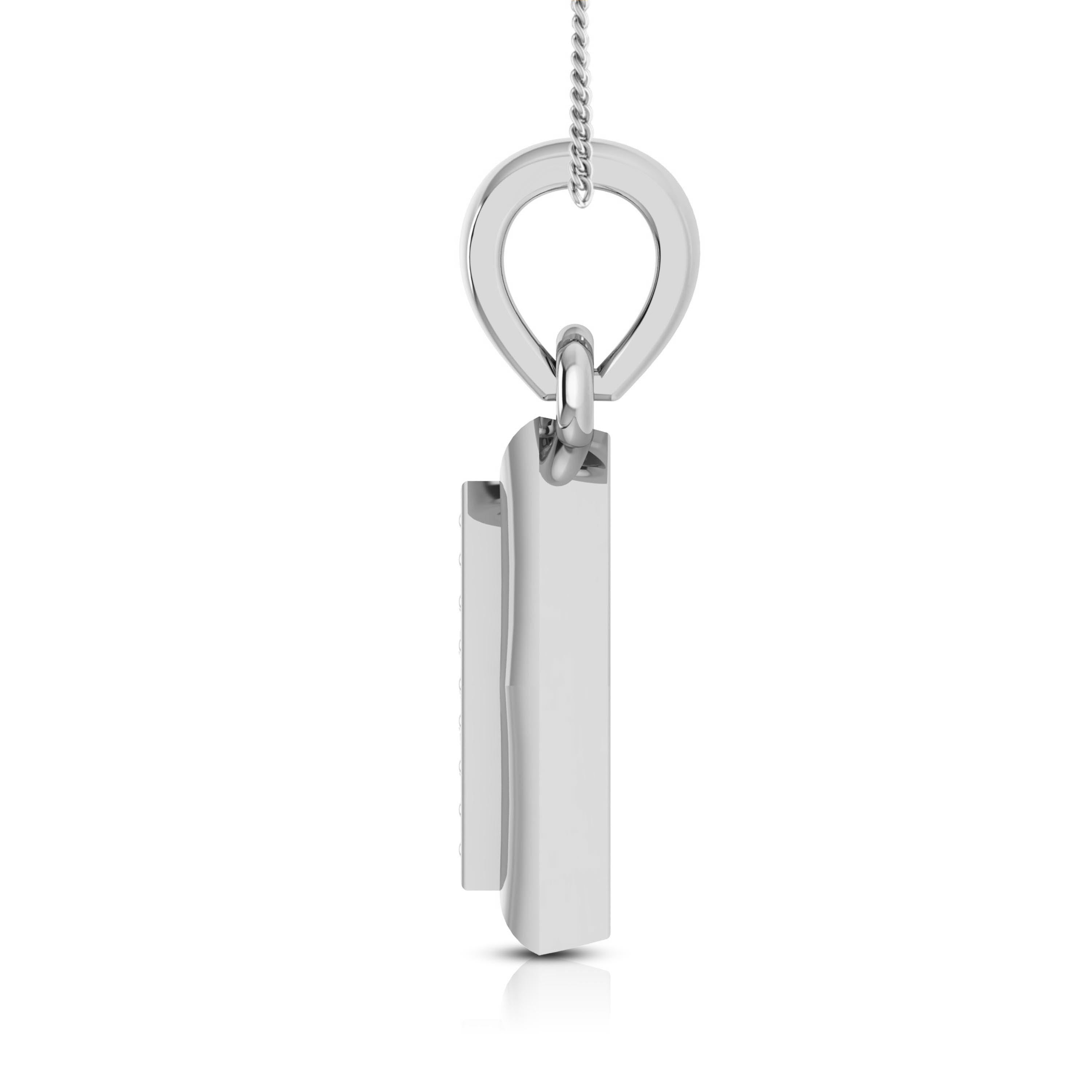 Cloister modern lab grown diamond pendant design Fiona Diamonds