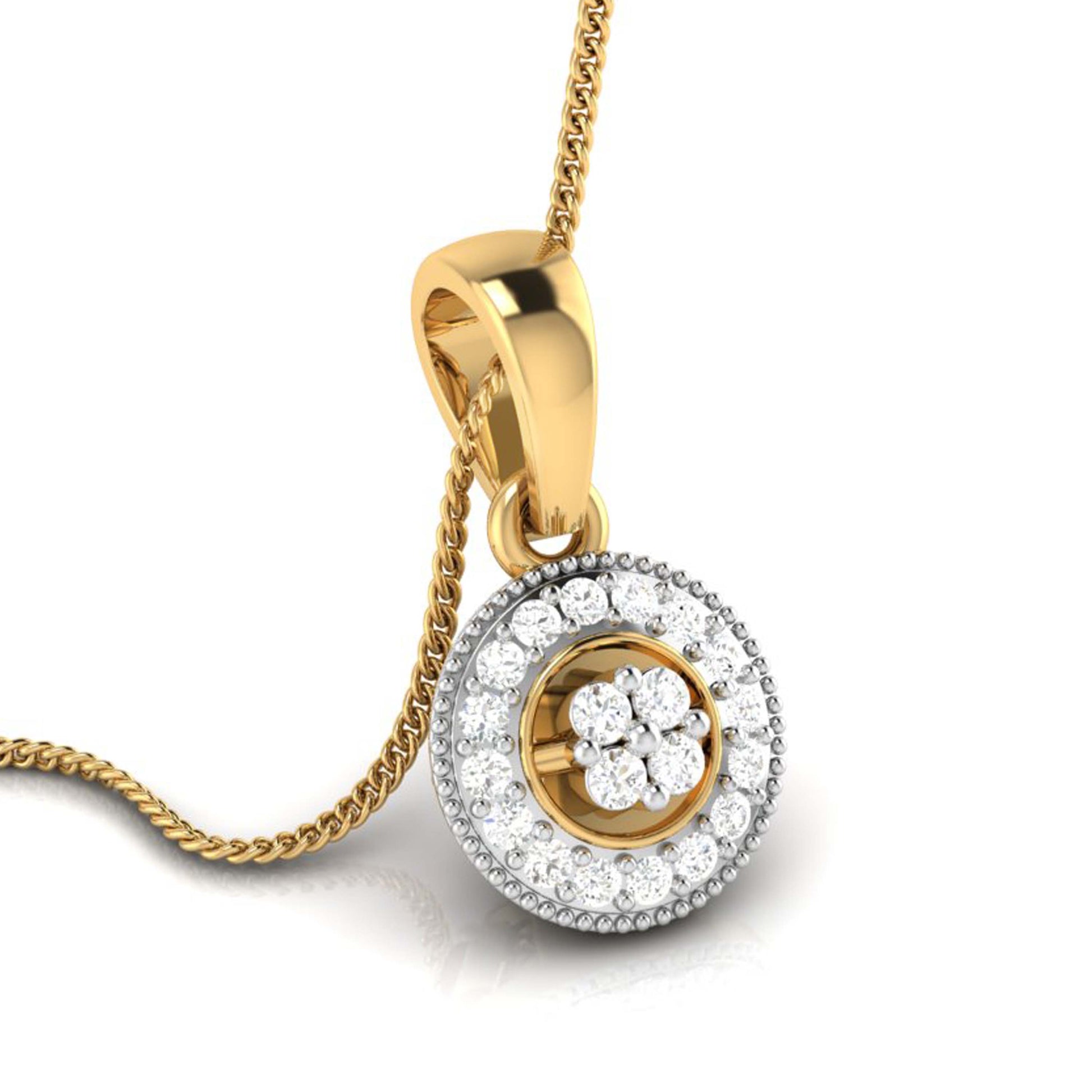 Fellowship modern lab grown diamond pendant design Fiona Diamonds