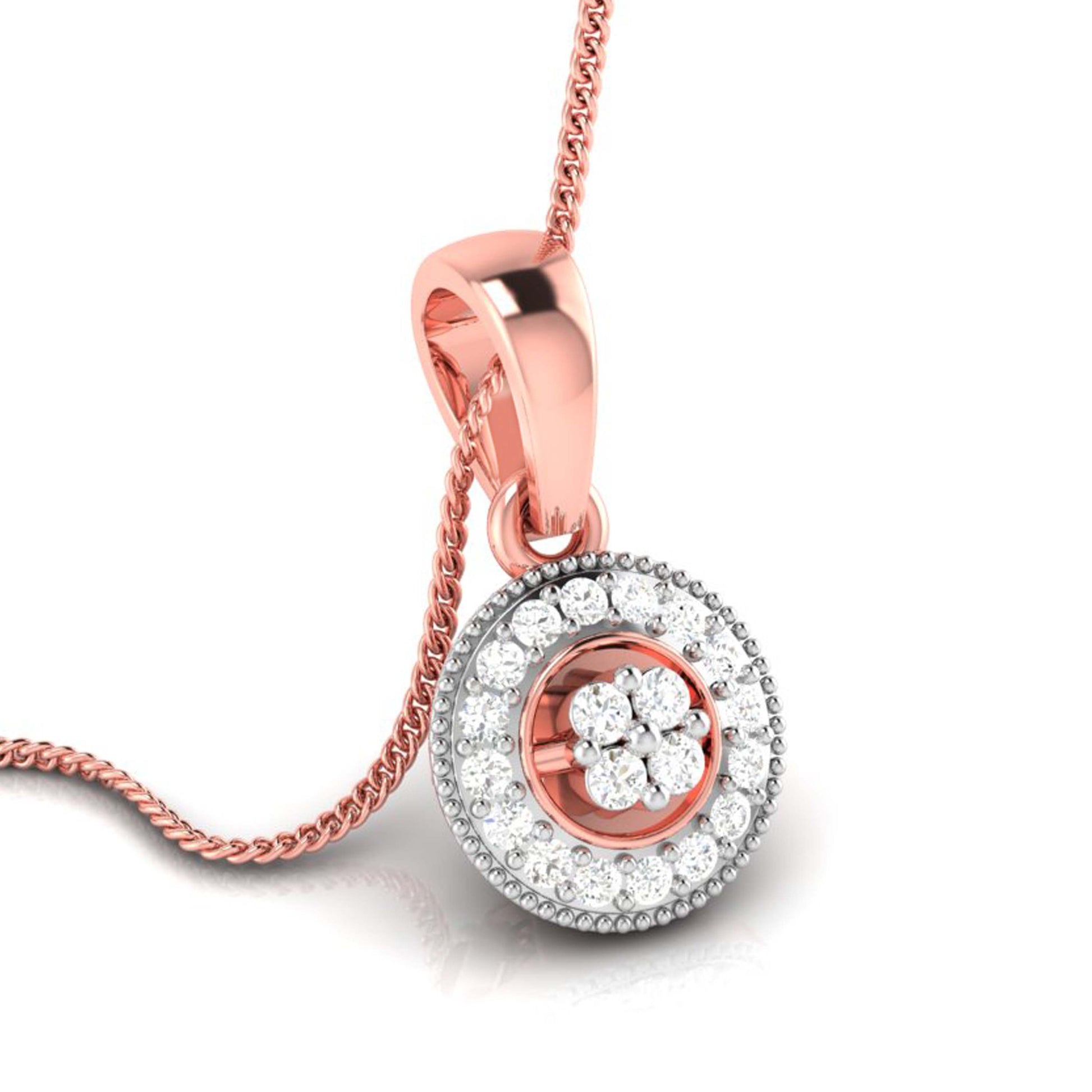 Fellowship modern lab grown diamond pendant design Fiona Diamonds
