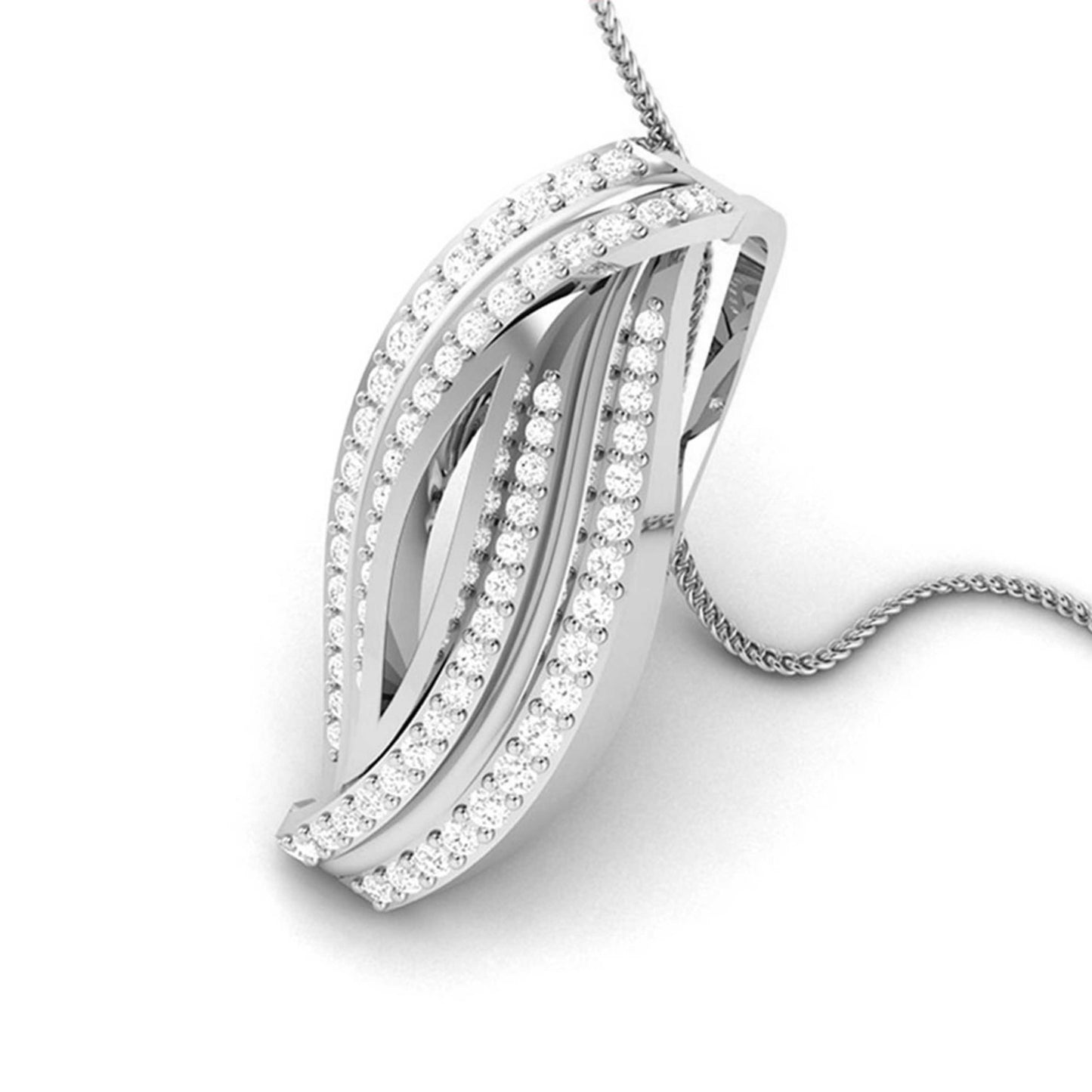 Snarl lab grown diamond pendant designs for female Fiona Diamonds