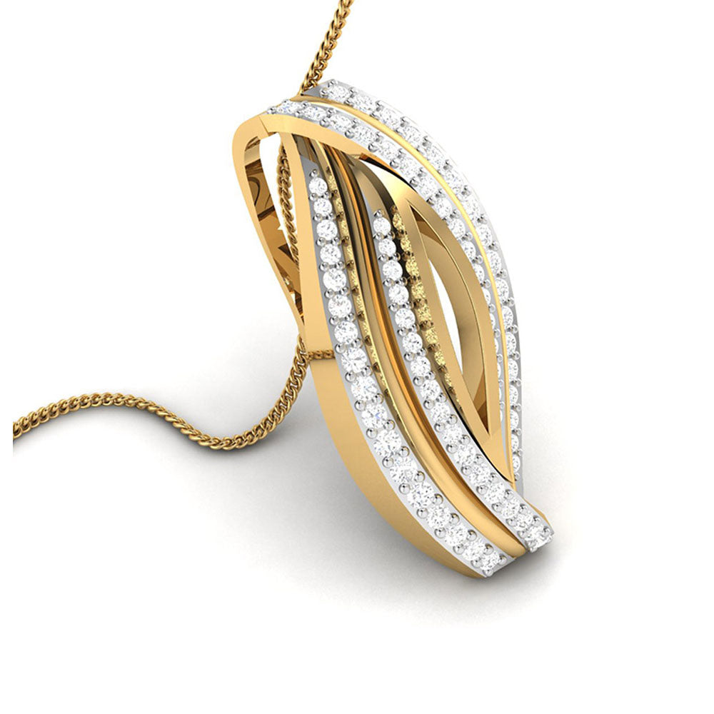 Snarl lab grown diamond pendant designs for female Fiona Diamonds