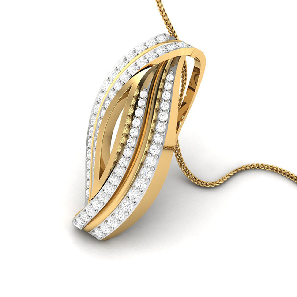Snarl lab grown diamond pendant designs for female Fiona Diamonds