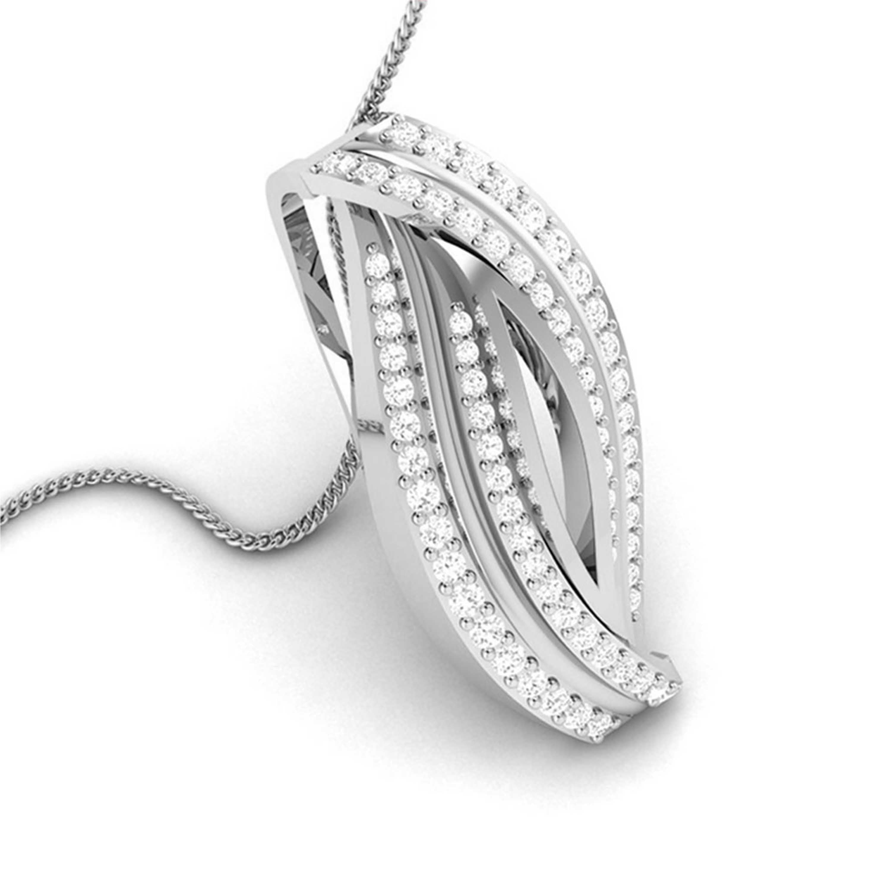 Snarl lab grown diamond pendant designs for female Fiona Diamonds