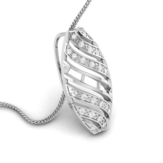 Flight modern lab grown diamond pendant design Fiona Diamonds