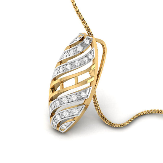 Flight modern lab grown diamond pendant design Fiona Diamonds