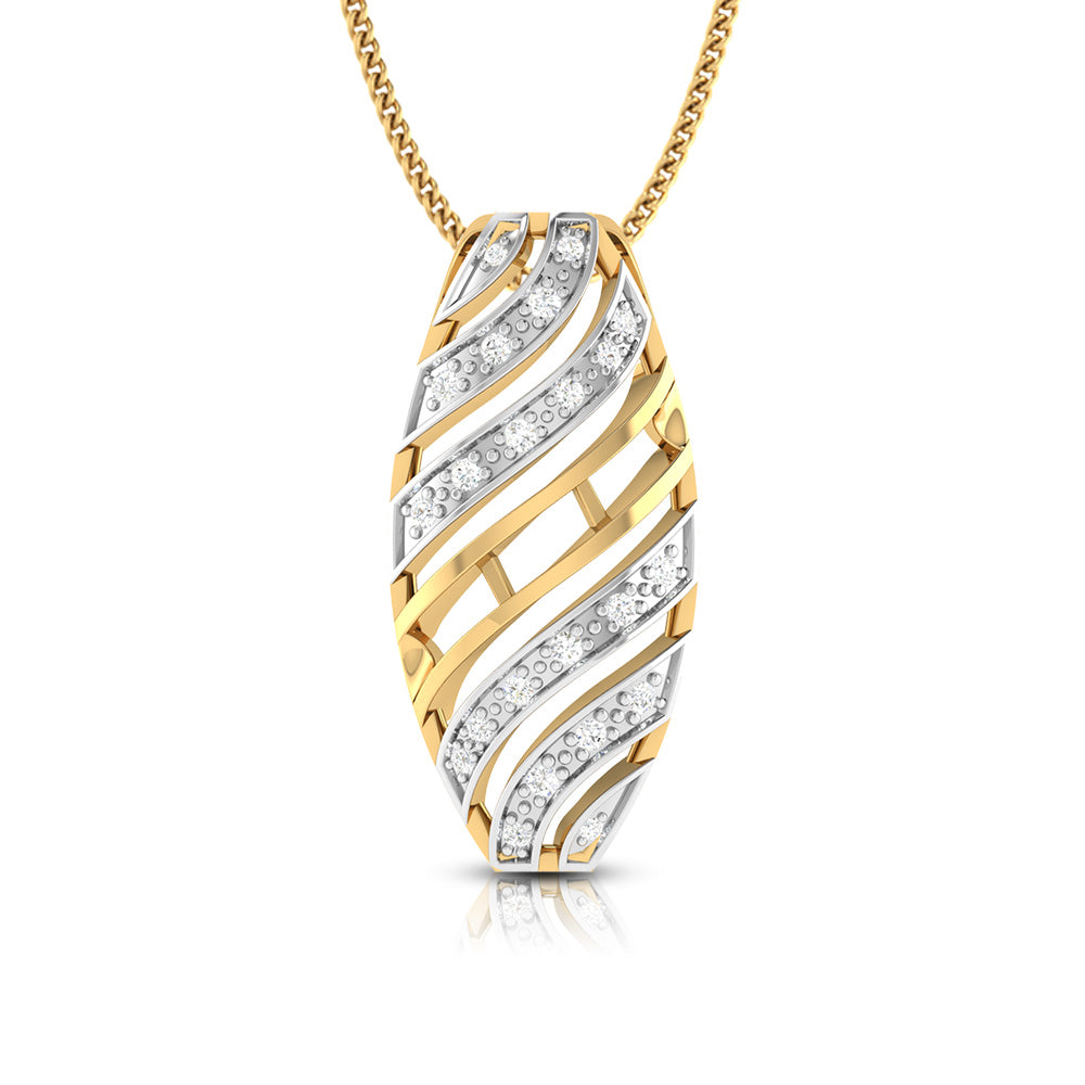 Flight modern lab grown diamond pendant design Fiona Diamonds