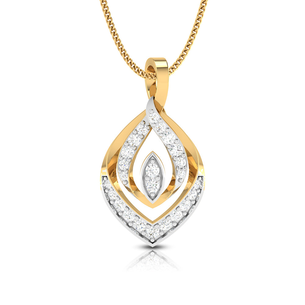 Ruminate modern lab grown diamond pendant design Fiona Diamonds