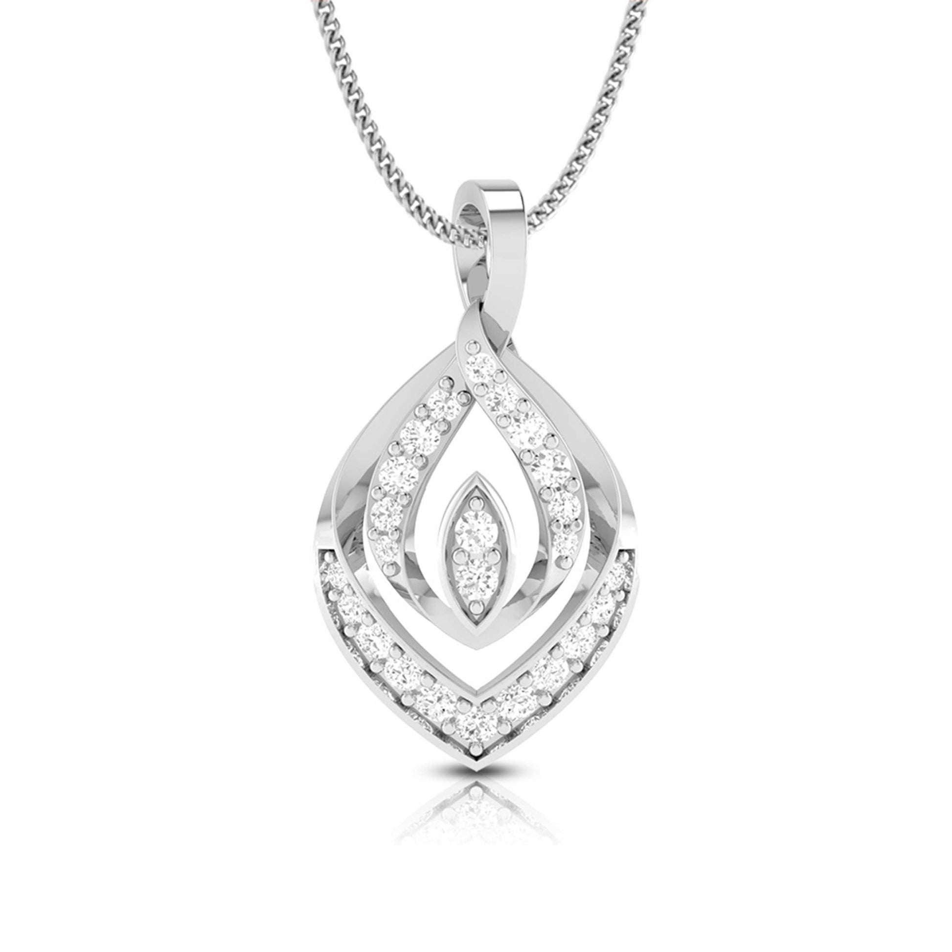 Ruminate modern lab grown diamond pendant design Fiona Diamonds