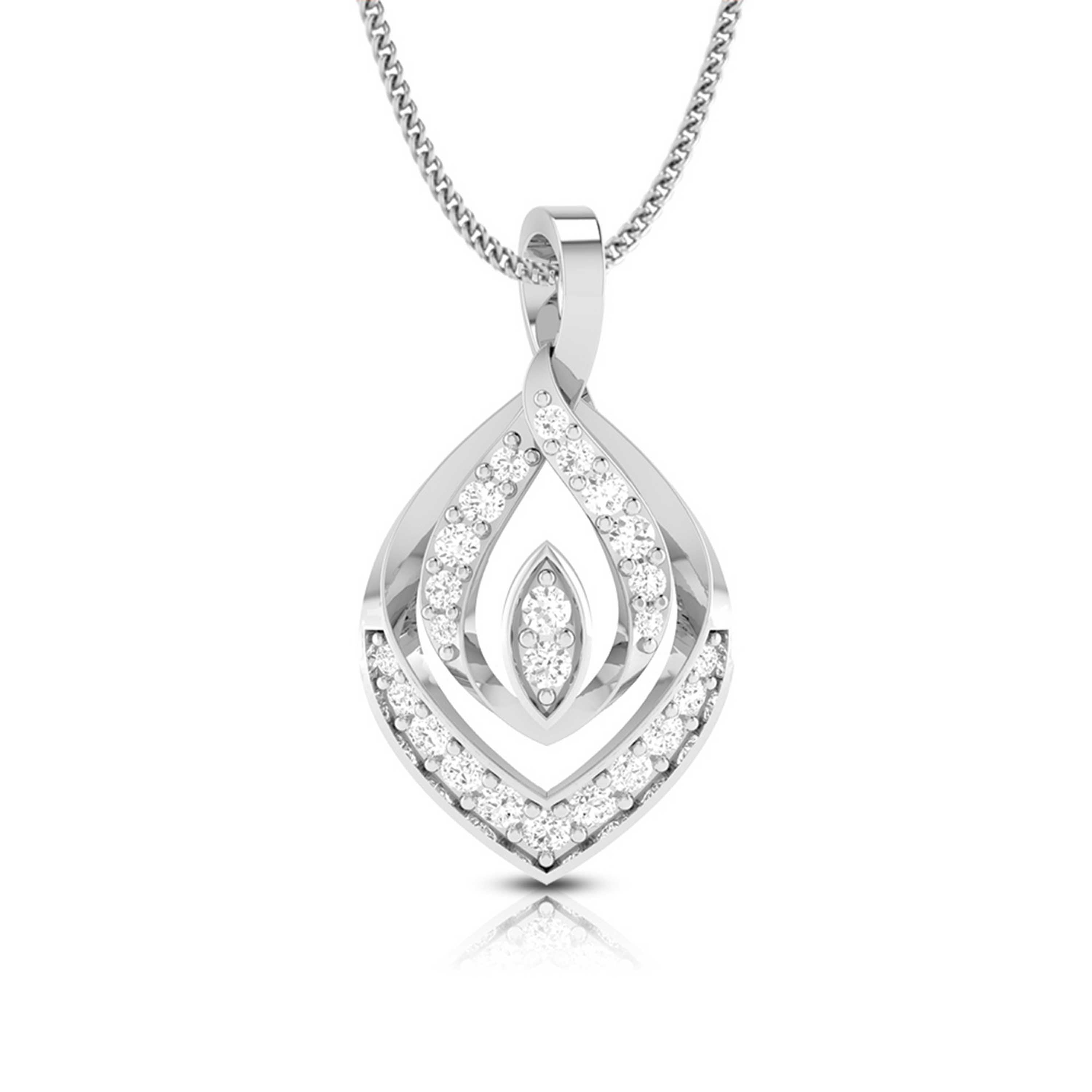 Ruminate modern lab grown diamond pendant design Fiona Diamonds
