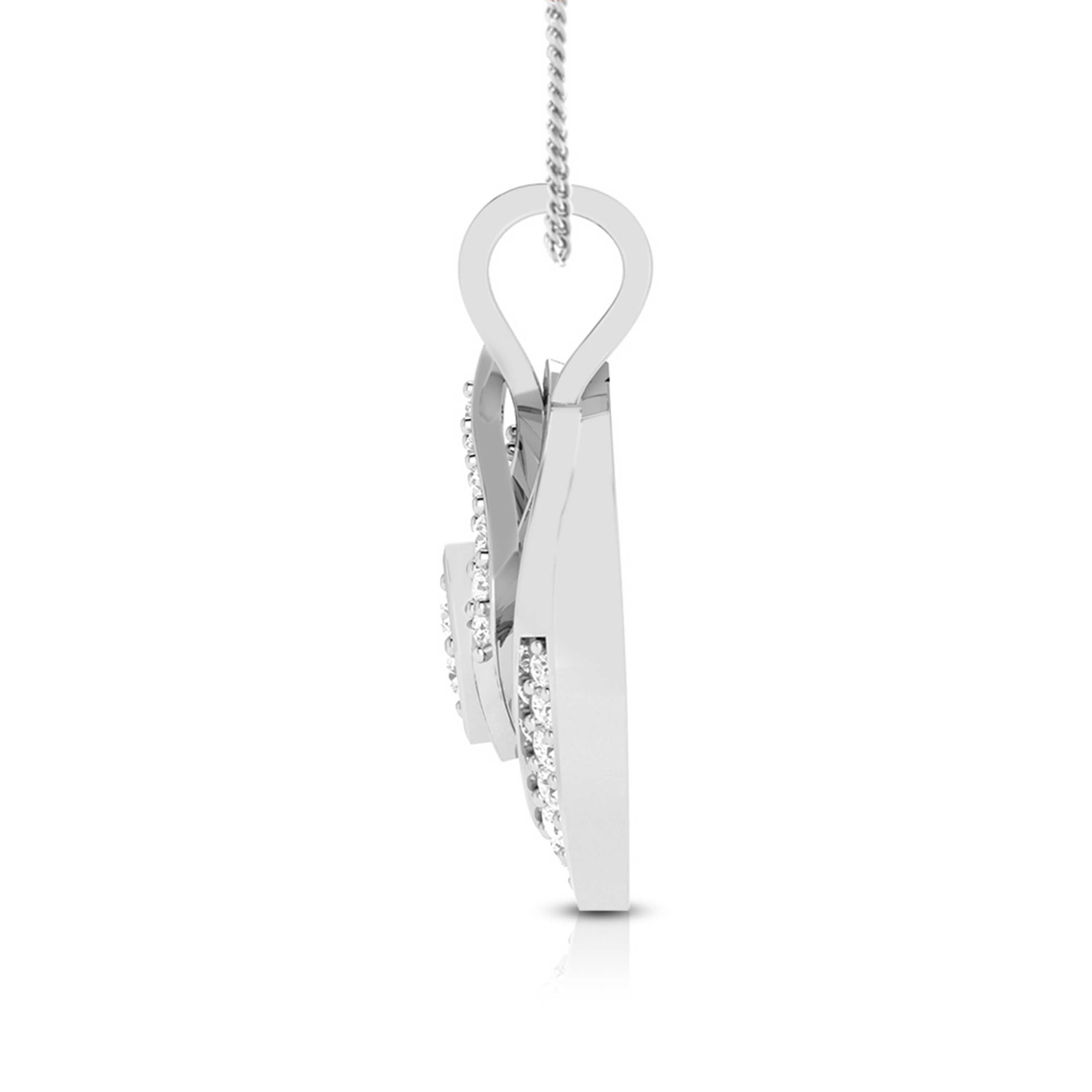 Ruminate modern lab grown diamond pendant design Fiona Diamonds