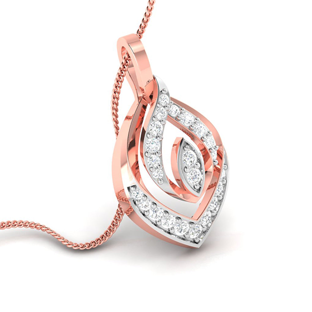 Ruminate modern lab grown diamond pendant design Fiona Diamonds