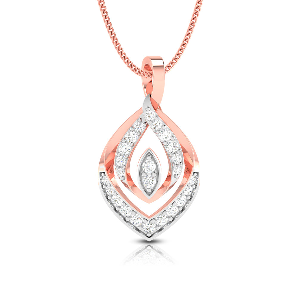 Ruminate modern lab grown diamond pendant design Fiona Diamonds