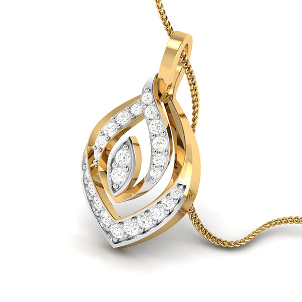 Ruminate modern lab grown diamond pendant design Fiona Diamonds