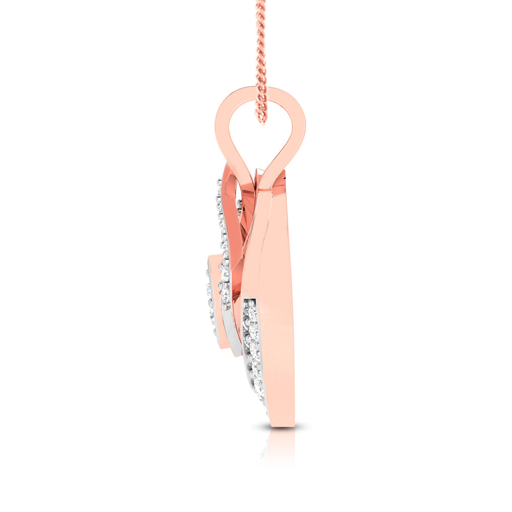Ruminate modern lab grown diamond pendant design Fiona Diamonds