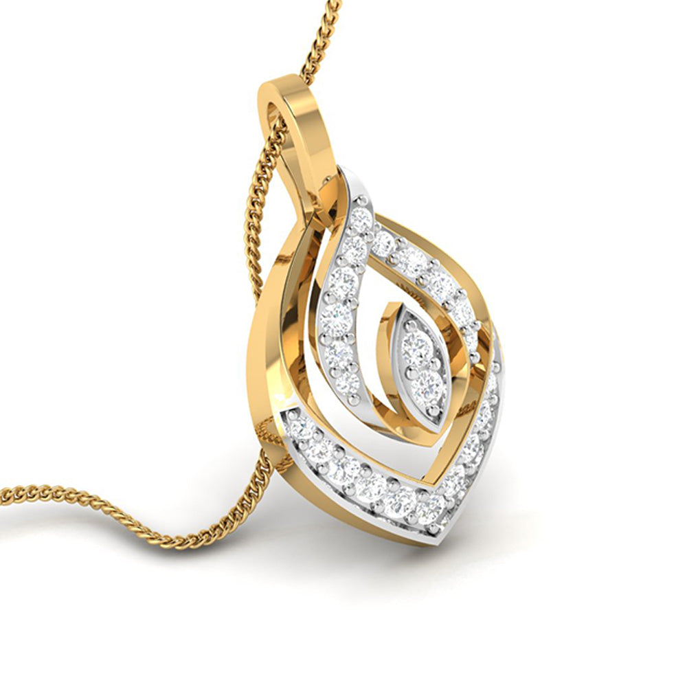 Ruminate modern lab grown diamond pendant design Fiona Diamonds