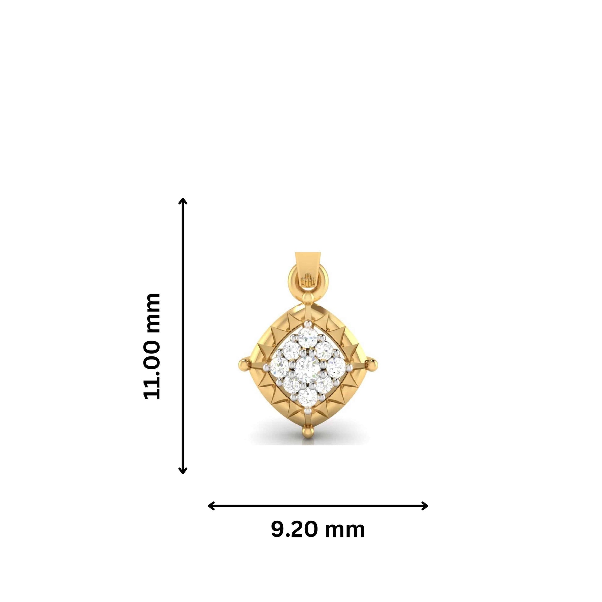 Unwed Round unique lab grown diamond pendant design Fiona Diamonds