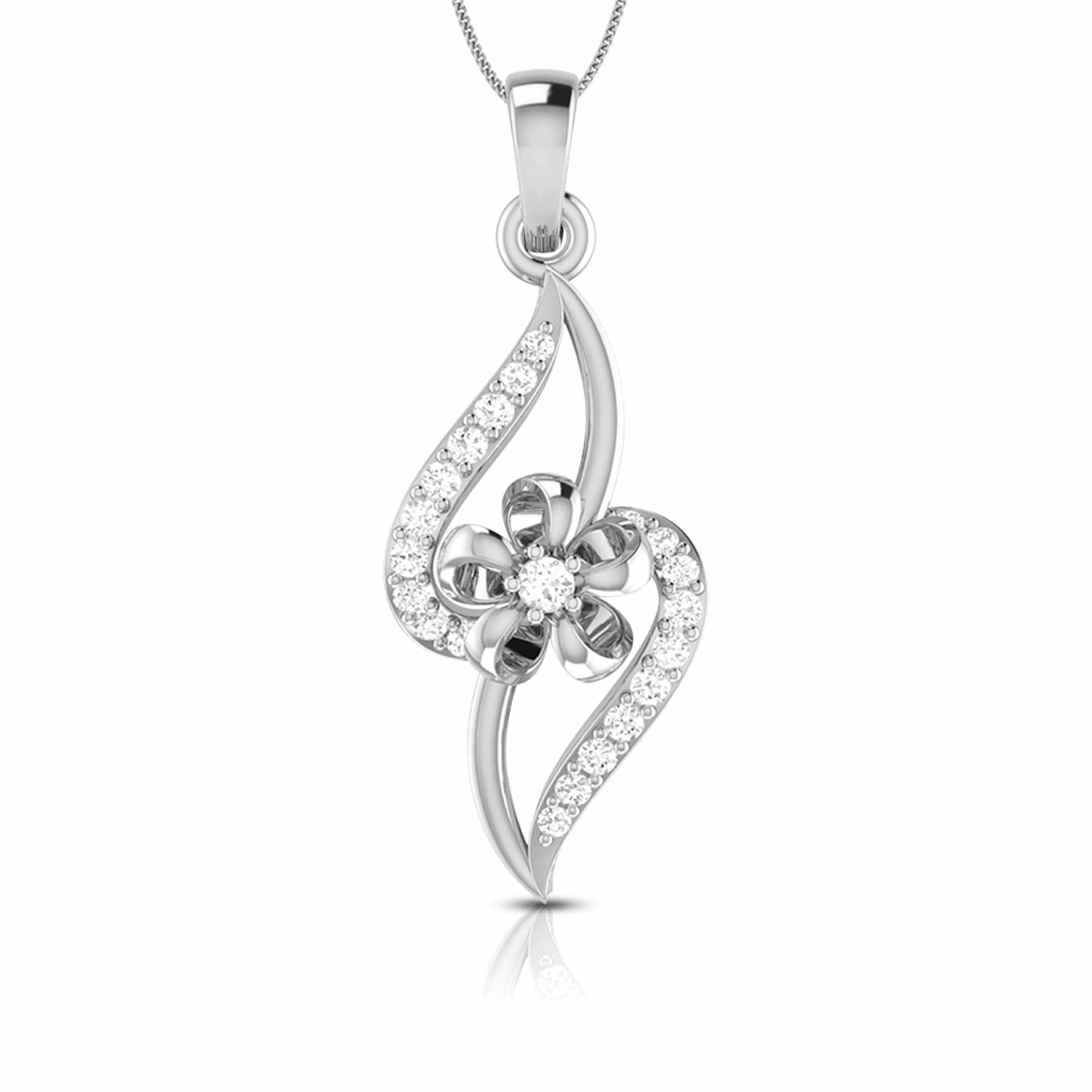 Vibrante lab grown diamond pendant designs for female Fiona Diamonds