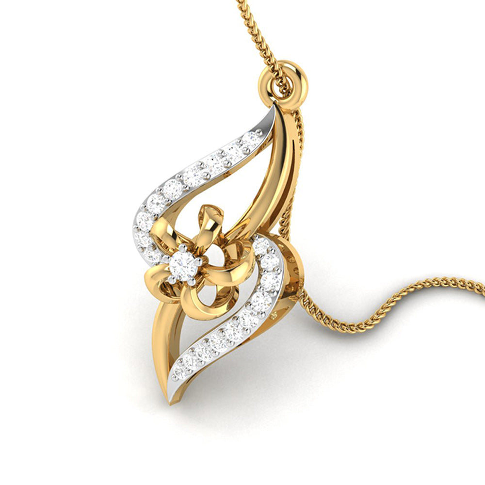 Vibrante lab grown diamond pendant designs for female Fiona Diamonds