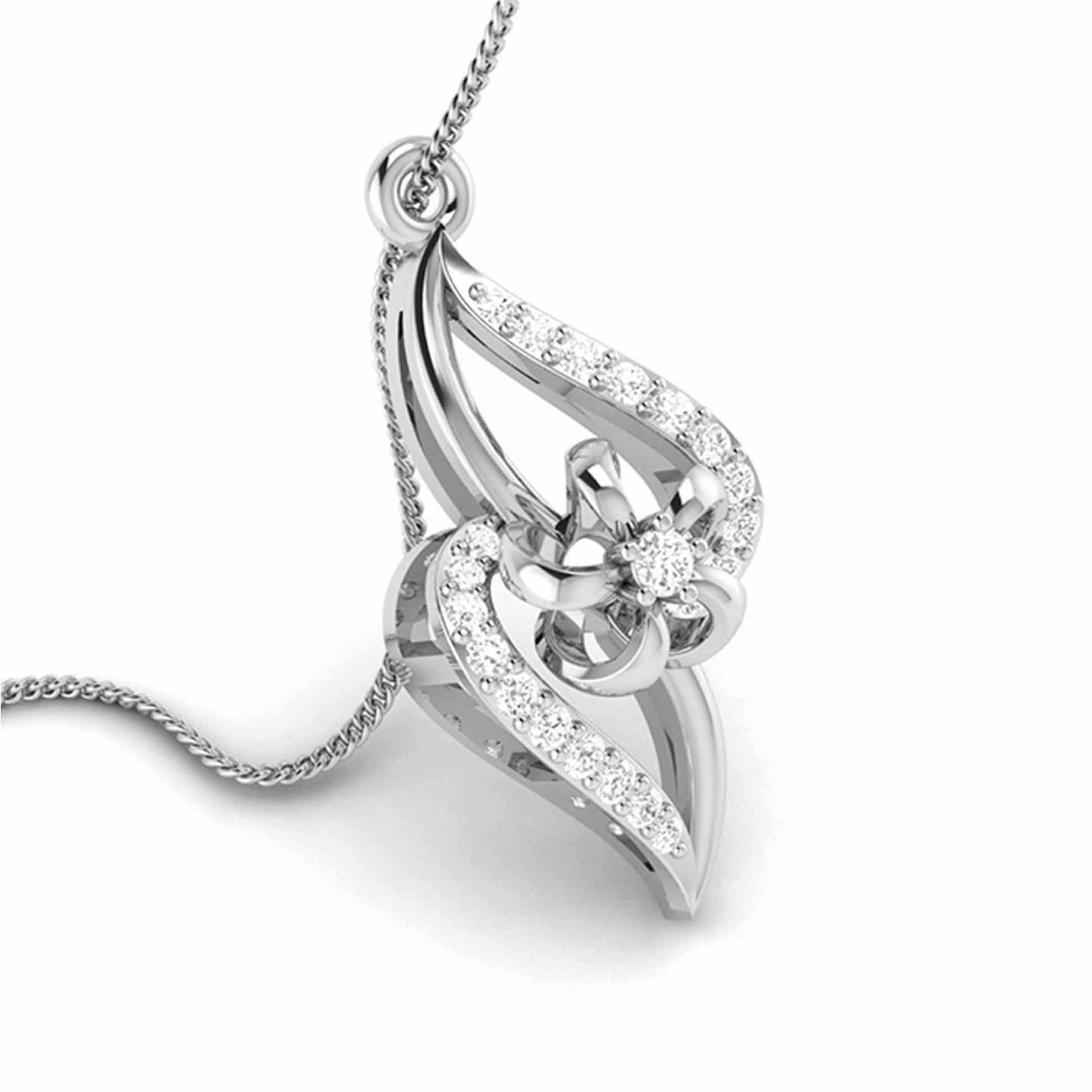 Vibrante lab grown diamond pendant designs for female Fiona Diamonds